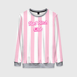 Свитшот женский Bad Bitch Club - barbie style, цвет: 3D-меланж