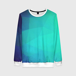 Женский свитшот Голубые грани