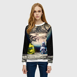 Свитшот женский Cyberpunk Edgerunners Дэвид Люси, цвет: 3D-белый — фото 2