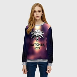 Свитшот женский Ведьмак 2077, цвет: 3D-меланж — фото 2