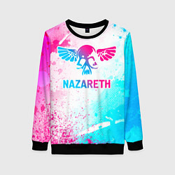 Свитшот женский Nazareth neon gradient style, цвет: 3D-черный