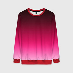 Женский свитшот Розово-малиновый градиент
