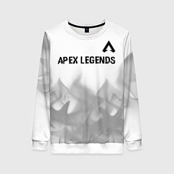 Свитшот женский Apex Legends glitch на светлом фоне посередине, цвет: 3D-белый