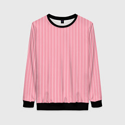 Женский свитшот Розовый широкая полоска