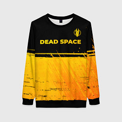 Свитшот женский Dead Space - gold gradient посередине, цвет: 3D-черный