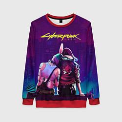 Свитшот женский Cyberpunk 2077: Phantom liberty, цвет: 3D-красный