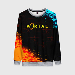 Свитшот женский Portal x Half life, цвет: 3D-меланж