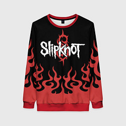 Женский свитшот Slipknot в огне