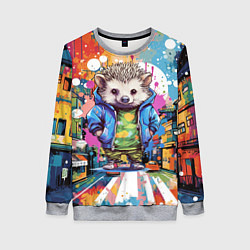 Женский свитшот Городской ёжик