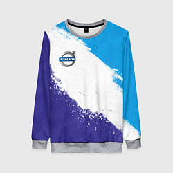 Свитшот женский Вольво - триколор, цвет: 3D-меланж