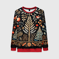 Женский свитшот Зимняя вязь