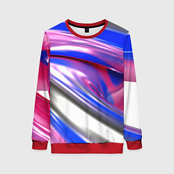 Женский свитшот Вязкая абстракция в фиолетовых оттенках