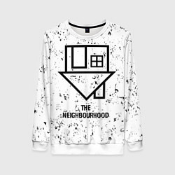 Свитшот женский The Neighbourhood glitch на светлом фоне, цвет: 3D-белый