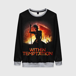 Свитшот женский Within Temptation Sharon, цвет: 3D-меланж