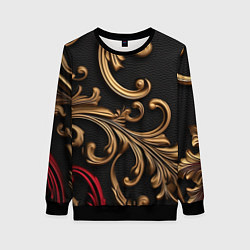 Женский свитшот Золотые абстрактные узоры