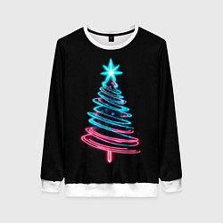 Женский свитшот Неоновая ёлка