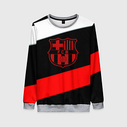 Свитшот женский Barcelona stripes sport, цвет: 3D-меланж
