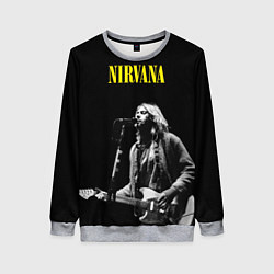 Женский свитшот Группа Nirvana Курт Кобейн