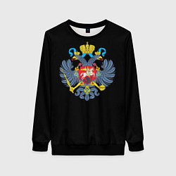 Свитшот женский Имперская символика России, цвет: 3D-черный