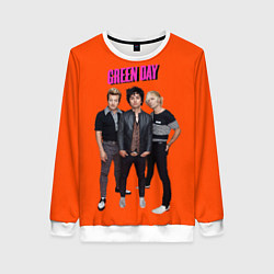 Свитшот женский Green Day trio, цвет: 3D-белый