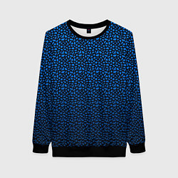 Женский свитшот Синий объёмный паттерн