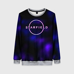 Свитшот женский Starfield тёмное небо из игры, цвет: 3D-меланж