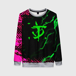 Свитшот женский Doom знак шторм молнии, цвет: 3D-меланж