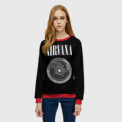 Свитшот женский Nirvana Inferno, цвет: 3D-красный — фото 2
