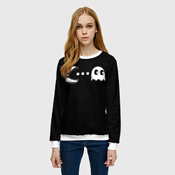 Свитшот женский Spac-man, цвет: 3D-белый — фото 2