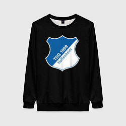 Свитшот женский Hoffenheim logo fc, цвет: 3D-черный