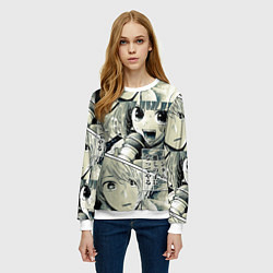 Свитшот женский Звездное дитя, цвет: 3D-белый — фото 2