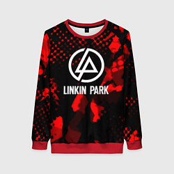 Женский свитшот Linkin park краски текстуры