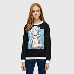 Свитшот женский Фрирен арт, цвет: 3D-белый — фото 2