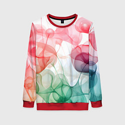 Женский свитшот Цветные пузыри