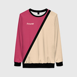 Женский свитшот Power бежево-розовый