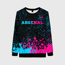 Женский свитшот Arsenal - neon gradient посередине