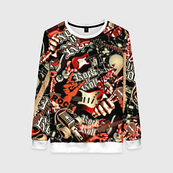 Женский свитшот Рок патерн