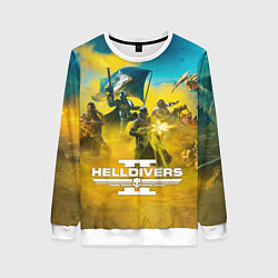 Свитшот женский Helldivers 2: Confrontation, цвет: 3D-белый