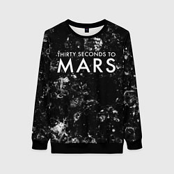 Свитшот женский Thirty Seconds to Mars black ice, цвет: 3D-черный