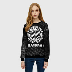 Свитшот женский Bayern с потертостями на темном фоне, цвет: 3D-черный — фото 2