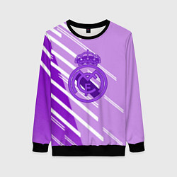 Свитшот женский Real Madrid текстура фк, цвет: 3D-черный