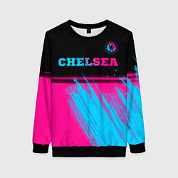 Женский свитшот Chelsea - neon gradient посередине