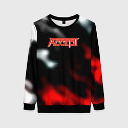 Свитшот женский Accept rock steel, цвет: 3D-черный