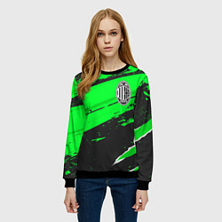 Свитшот женский AC Milan sport green, цвет: 3D-черный — фото 2