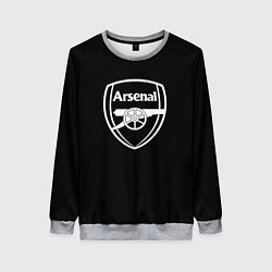 Женский свитшот Arsenal fc белое лого