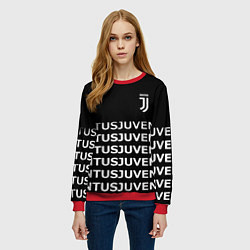Свитшот женский Juventus pattern fc club steel, цвет: 3D-красный — фото 2