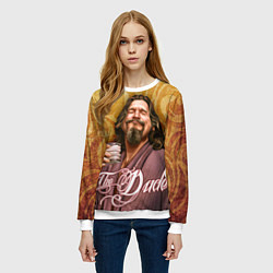 Свитшот женский The Big Lebowski dude, цвет: 3D-белый — фото 2