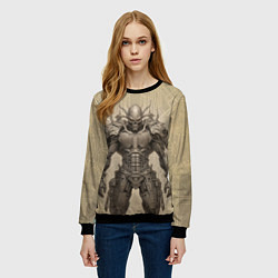 Свитшот женский Бронированный демонический киборг, цвет: 3D-черный — фото 2