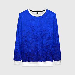 Женский свитшот Ультрамарин синий абстрактный