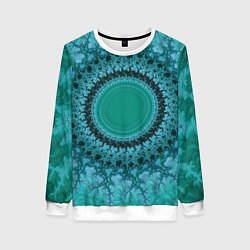 Женский свитшот Круговой фрактал